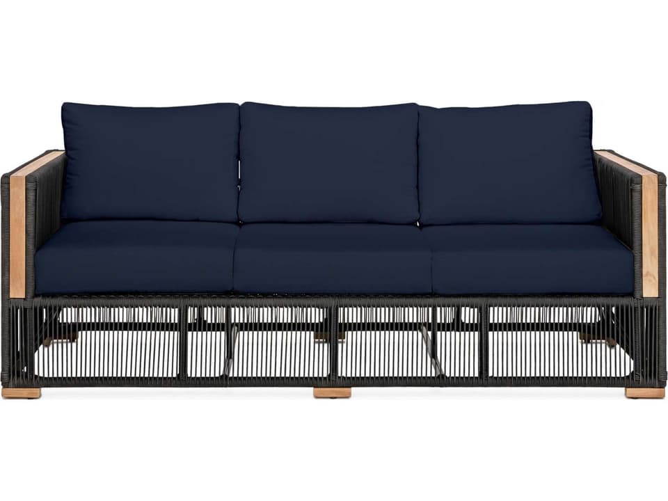 Campo Sofa with Aluminum and Teak Frame and Sunbrella Fabric