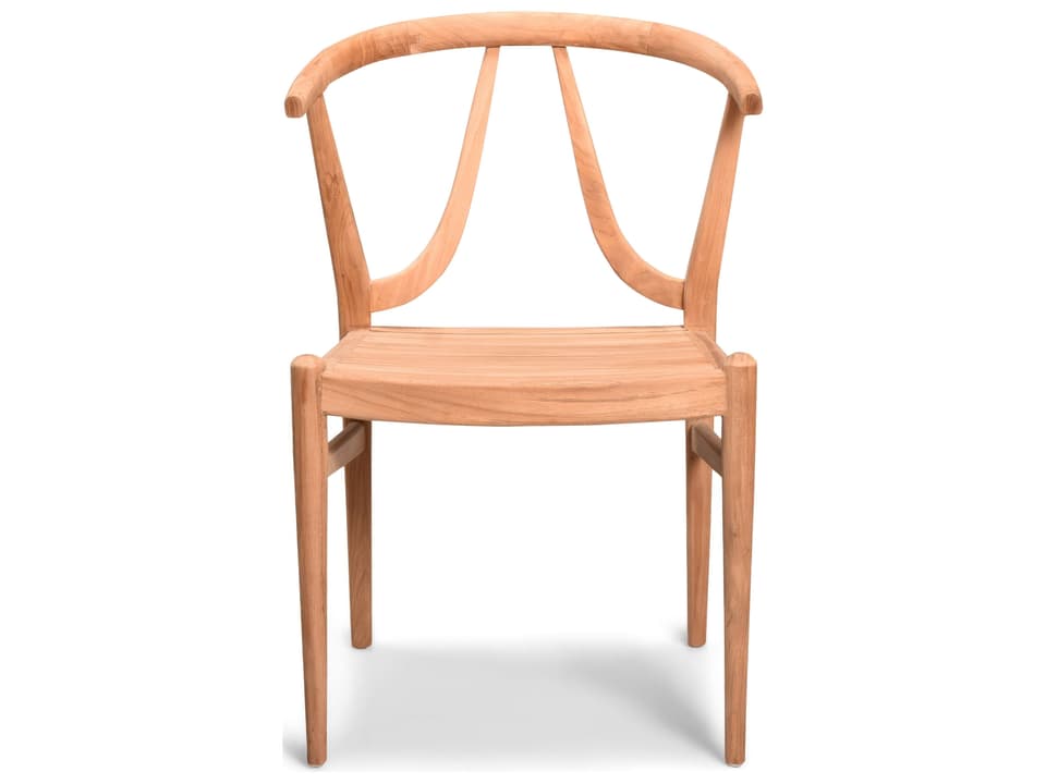 Holland Teak Dining Arm Chair in Natural