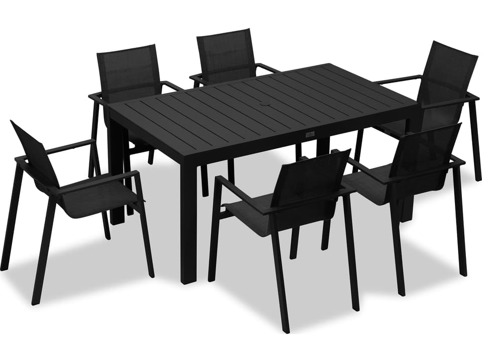 Lift 6 Piece Aluminum Sling Patio Dining Set
