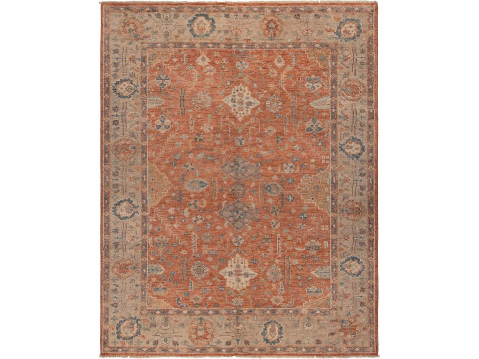 Antique Heriz Hand-Knotted Wool Area Rug