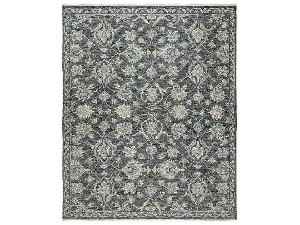 Aria Area Rug Charcoal Tone Hand-Knotted Wool