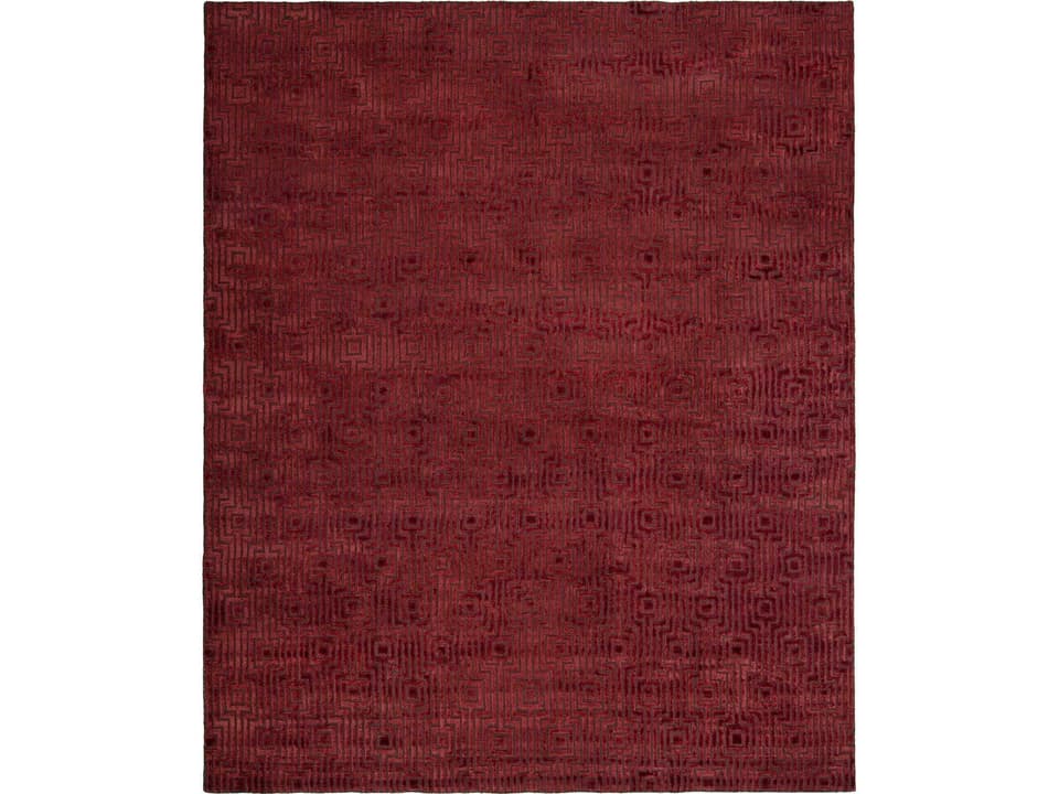 Latitude Handwoven Area Rug in Burgundy