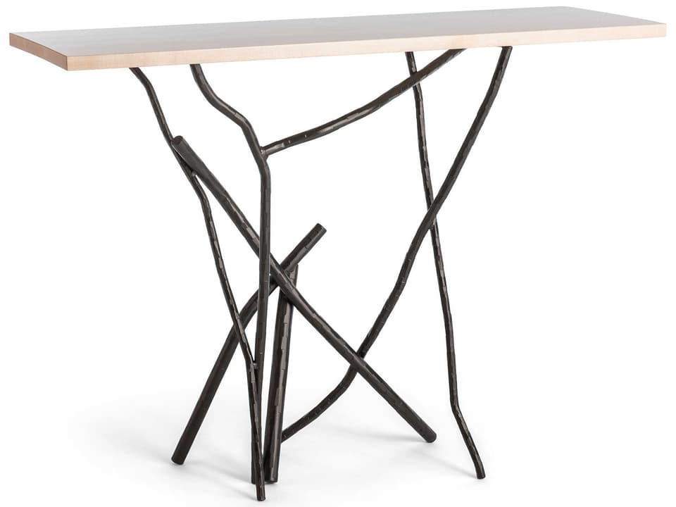 Brindille Rectangular Console Table Hand-Hammered Aluminum