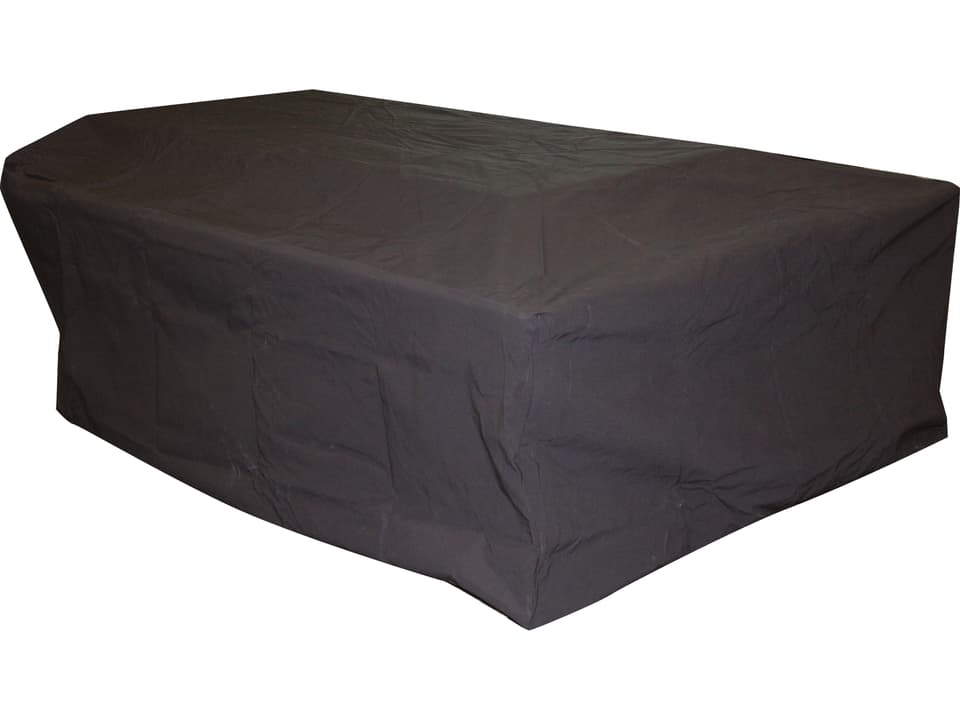 36 x 60 Rectangular Ripstop Polyester Fire Pit Table Cover in Tan