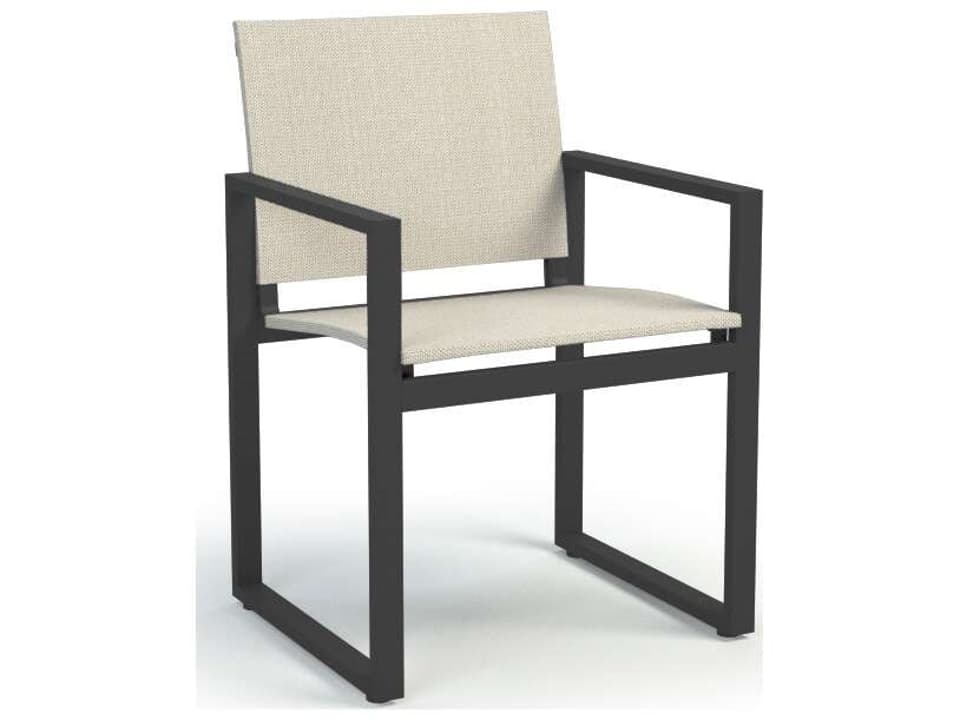 Allure Aluminum Sling Dining Arm Chair