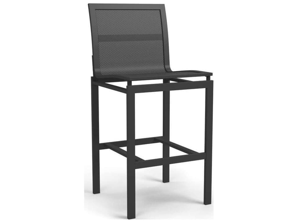 Allure Mesh Armless Bar Stool Outdoor High-Top Seating