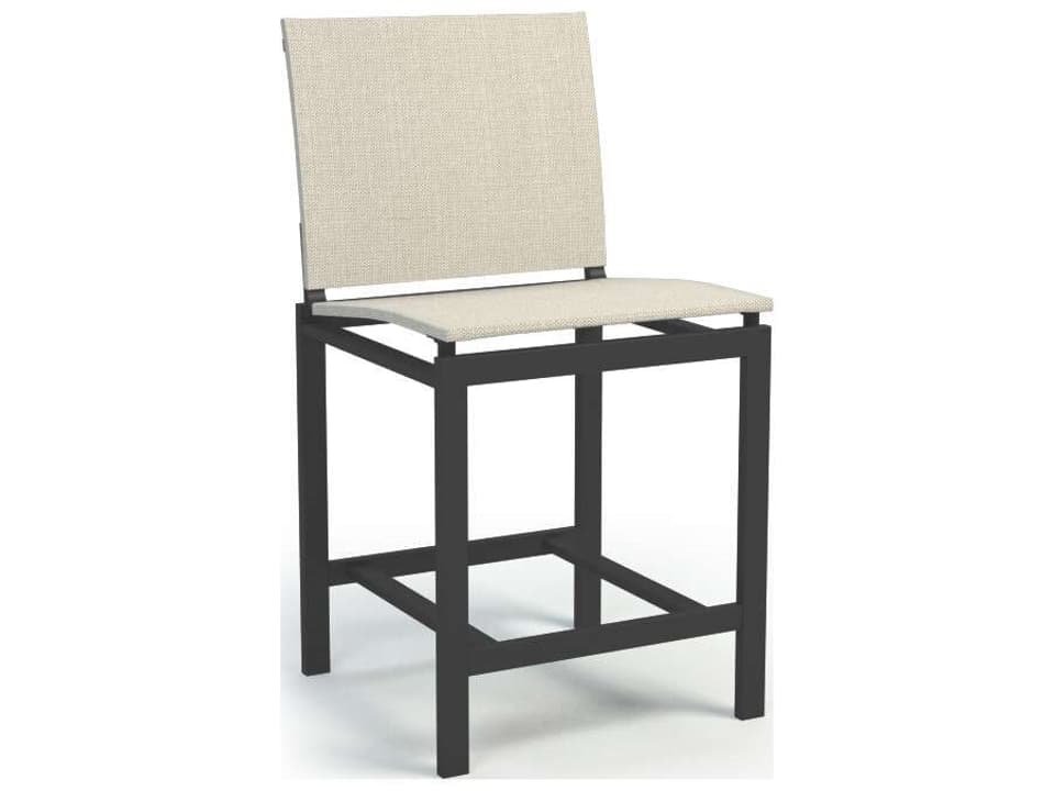 Allure Sling Armless Balcony Stool in Custom Finish and Fabric