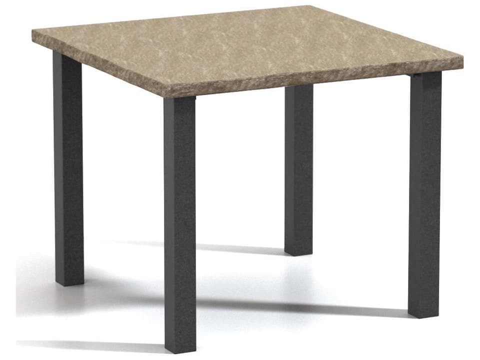 Slate 42 Inch Square Counter Table with Umbrella Hole