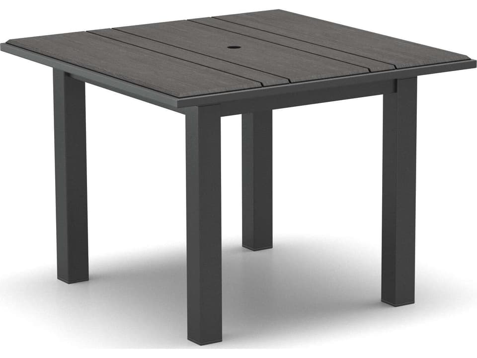 Medley 42 Inch Square Dining Table with Umbrella Hole