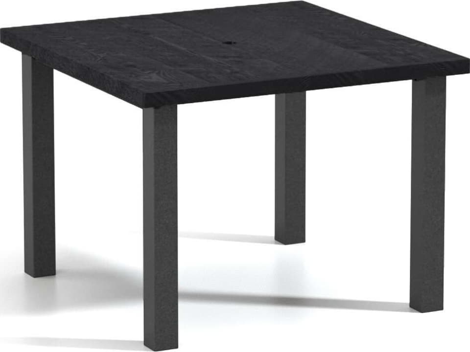 Timber Natural Series 42-Inch Square Dining Table with Umbrella Hole