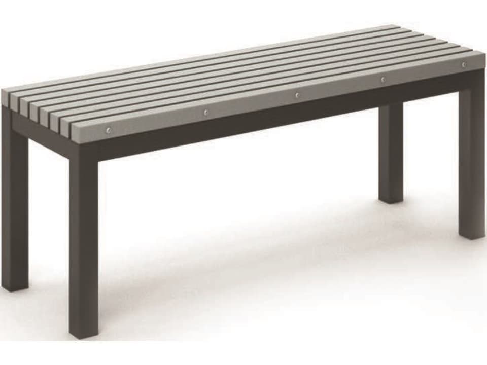 Eden Aluminum Slat Dining Bench