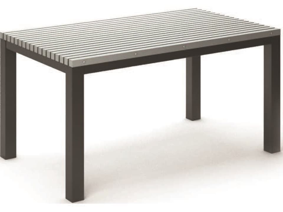 Eden 60 Inch Rectangular Dining Table with HDPE Top