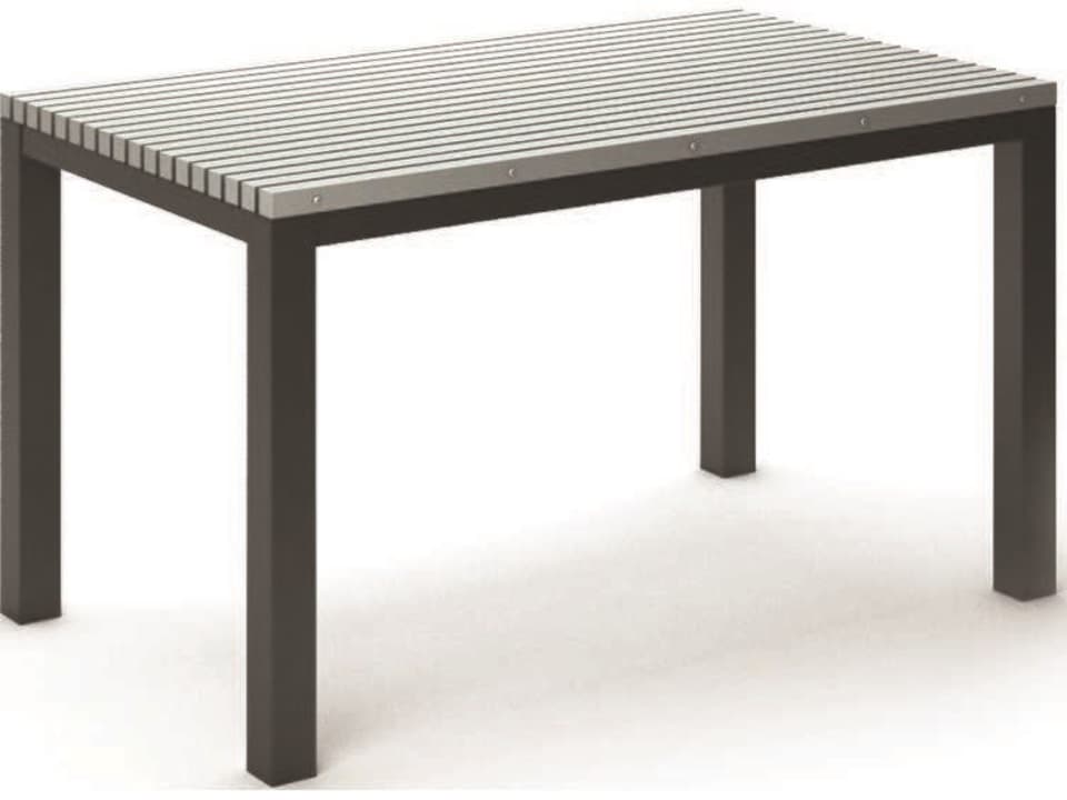 Eden 60 Inch Rectangular Counter Table with HDPE Top