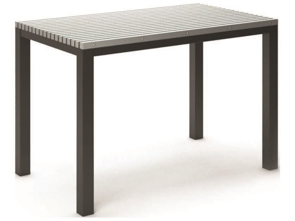 Eden 60-Inch Rectangular Bar Table with HDPE Top