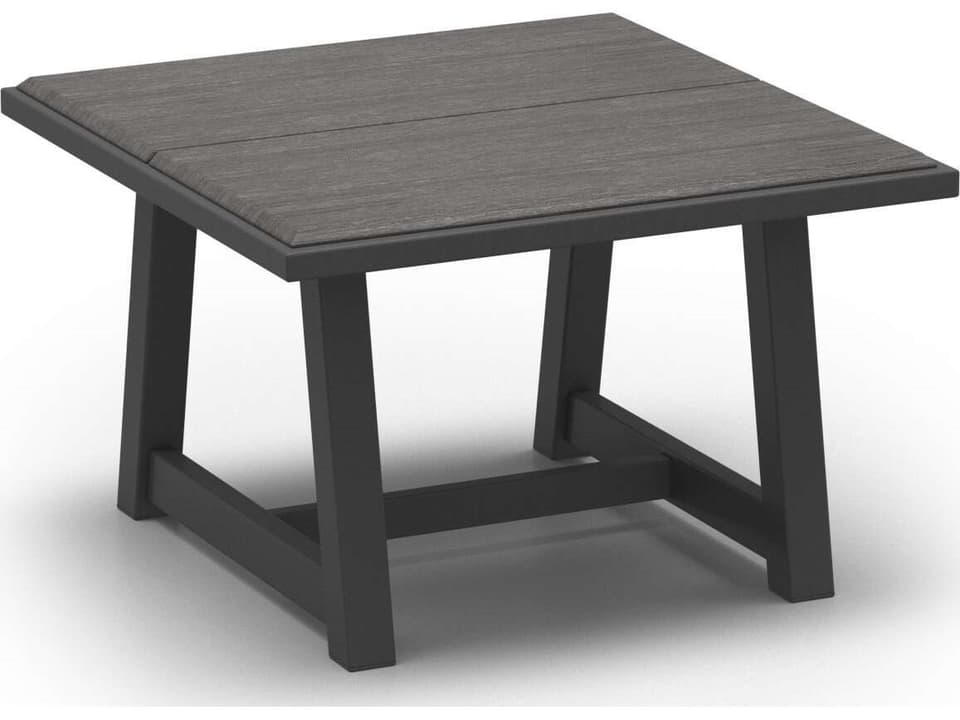 Medley 24-Inch Square Side Table with Trestle Base