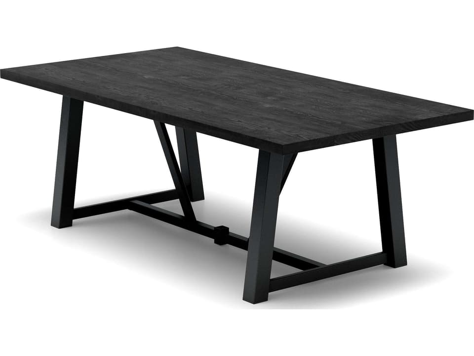 Timber 84 Inch x 42 Inch Rectangular Dining Table with Trestle Base