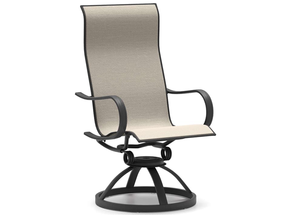 Holly Hill Sling Aluminum High Back Swivel Rocker