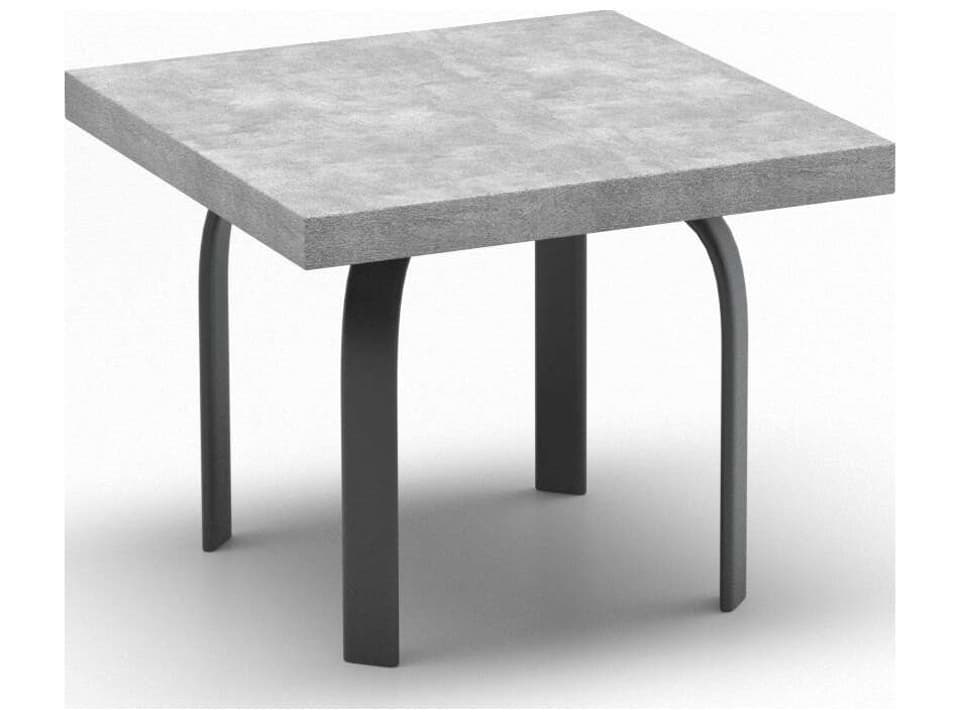 Concrete Natural Series 24 Inch Square Side Table