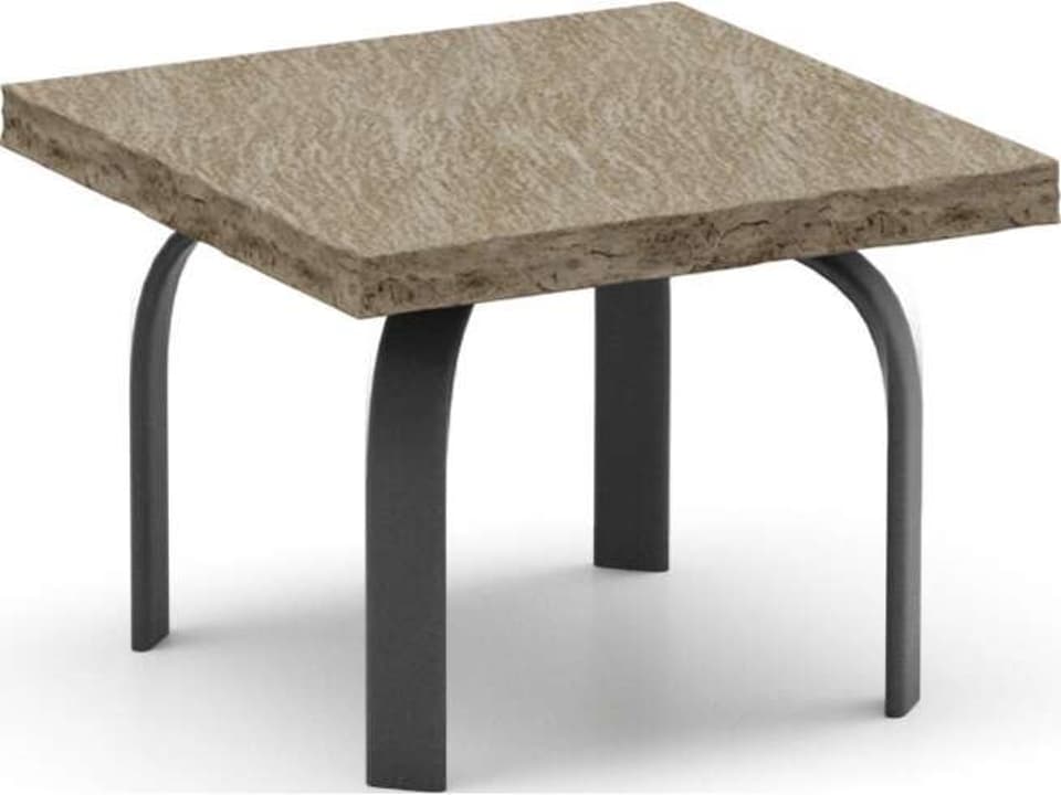 Slate Natural Series 24 Inch Square Side Table
