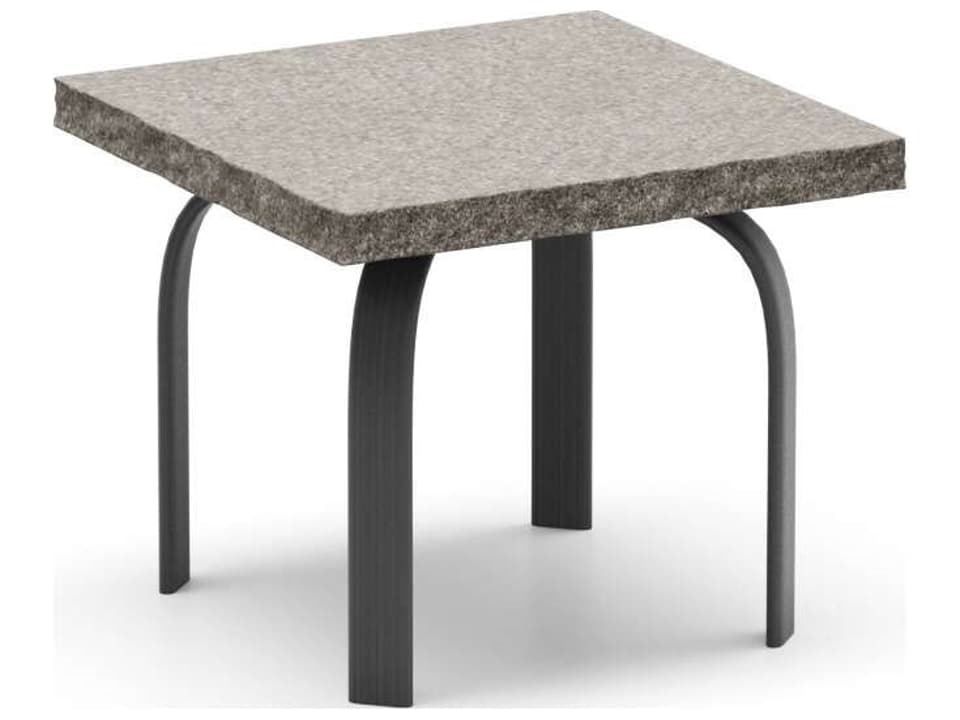 Shadow Rock 24-Inch Square Faux Stone End Table