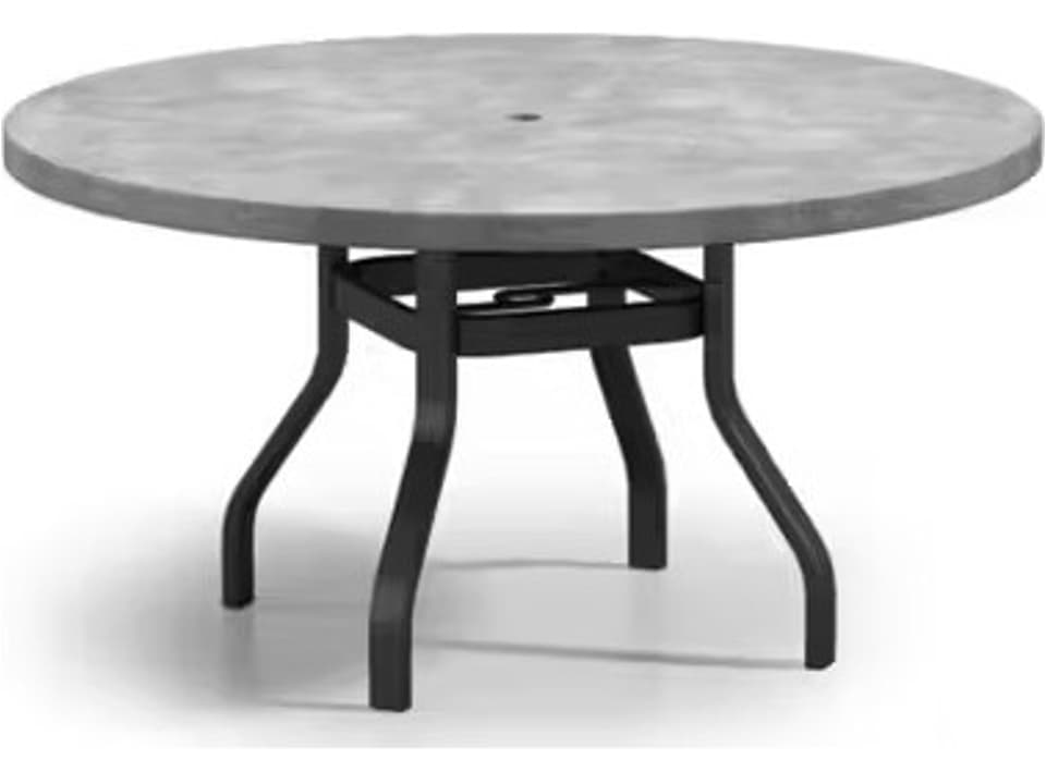 Natural Series 54-Inch Round Concrete Composite Dining Table