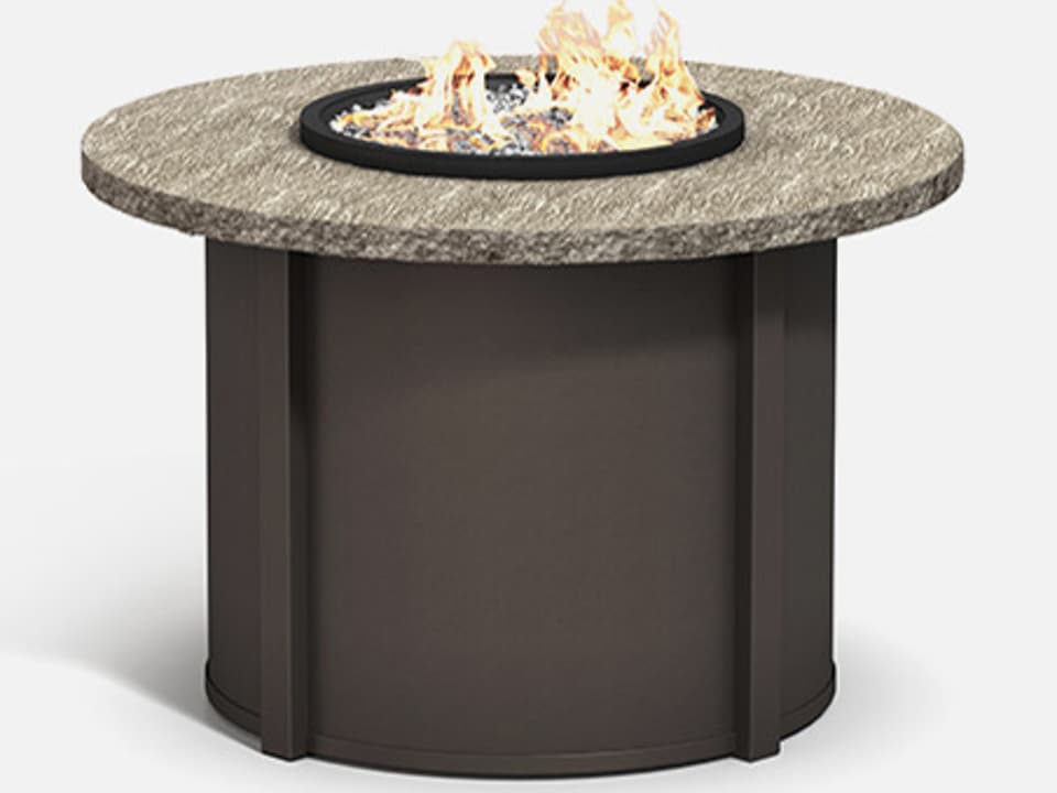 Slate 42-Inch Round Fire Pit Table Top
