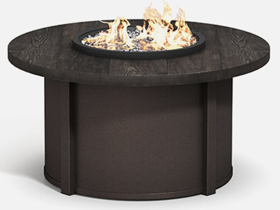Timber 42 Inch Round Faux Wood Fire Pit Table Top