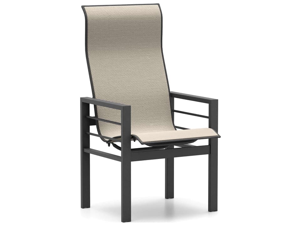 Sutton Sling Aluminum High Back Dining Chair
