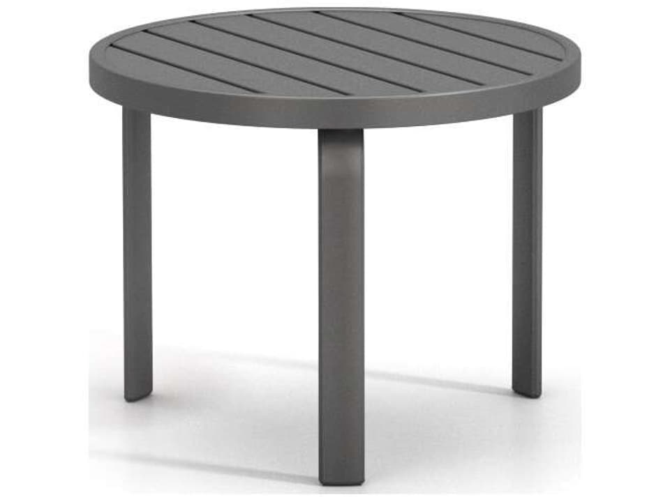 Latitude 24-Inch Round Aluminum Universal Base End Table
