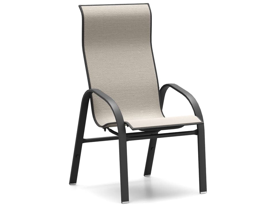 Stella Sling Aluminum High Back Dining Chair