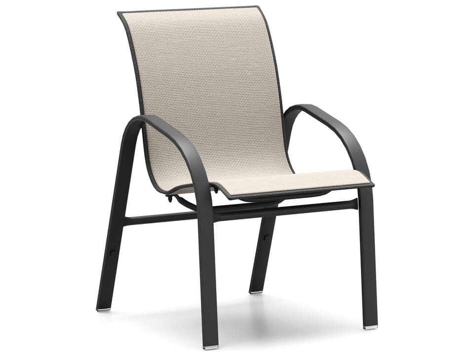 Stella Sling Aluminum Low Back Dining Chair