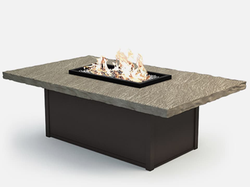 Slate 60-Inch x 36-Inch Rectangular Fire Pit Table Top