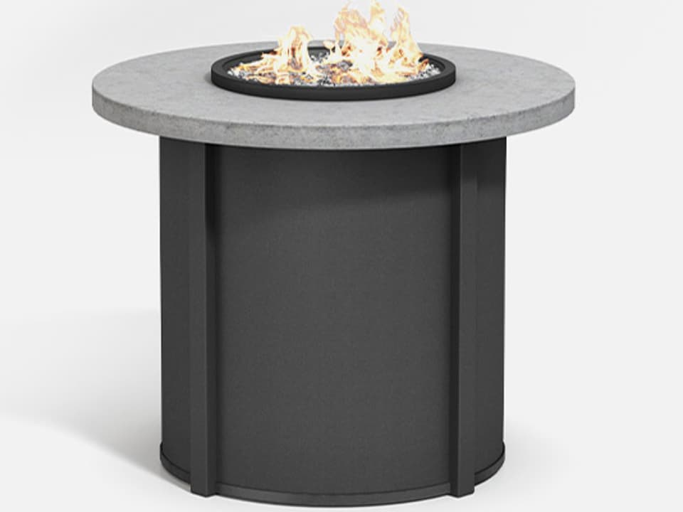 Aluminum Round Counter Fire Pit Table Base
