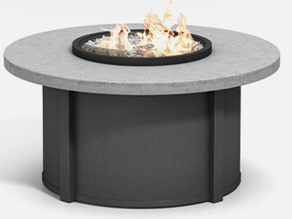Aluminum Round Lounge Fire Pit Table Base