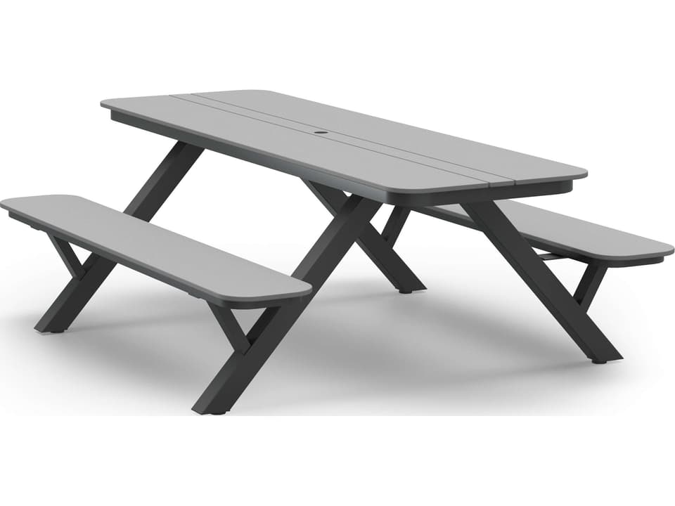 Bridger 29" x  94" Rectangular Picnic Table (with Hole)