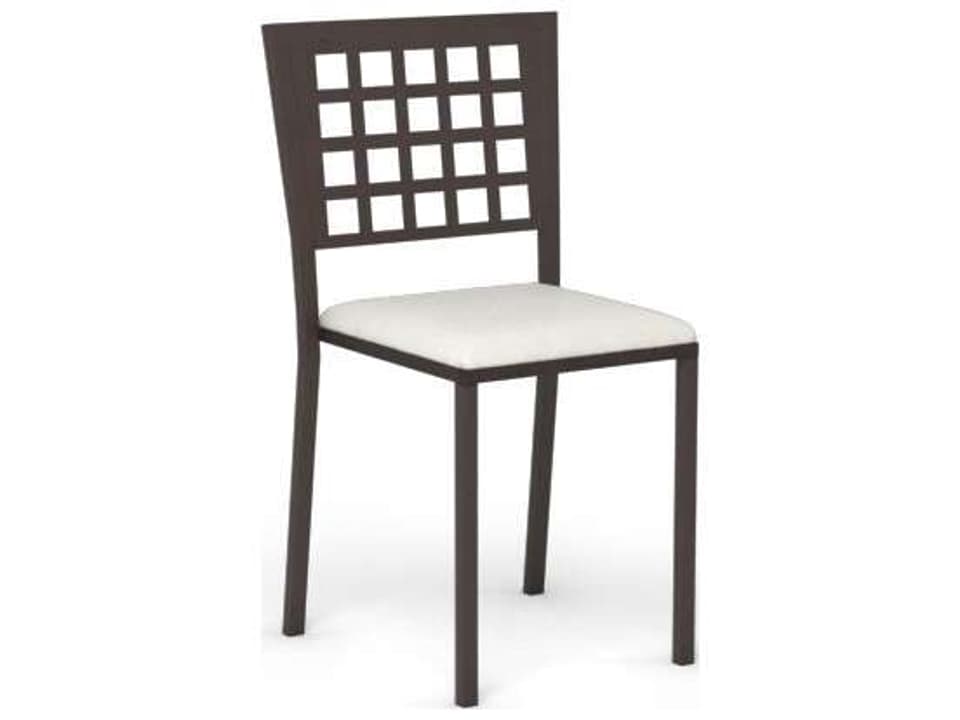 Manhattan Steel Dining Side Chair with Seat Pad