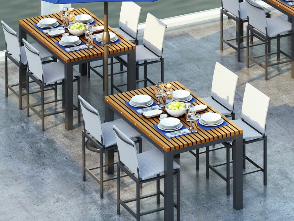 Eden Aluminum Dining Set