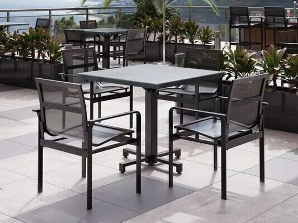 Elevate Mesh Aluminum Dining Set