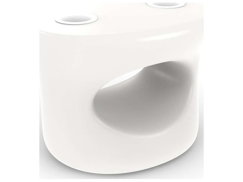 In-pool Series Resin 22"W x 17"D Oval Side Table/Bench