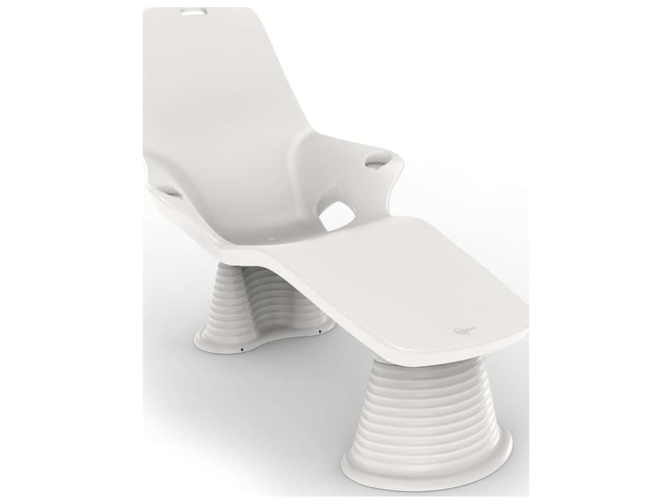 In-Pool Series Resin Chaise Lounger with 12 Inch Riser 2-Pack