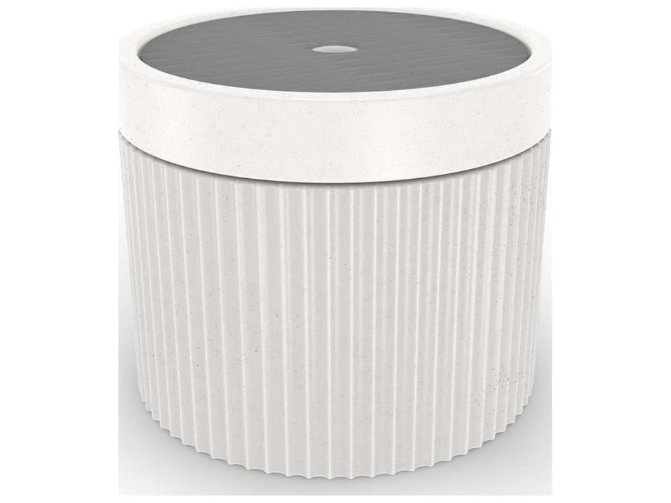 In-Pool Series 22.5-Inch Round End Table with Umbrella Hole