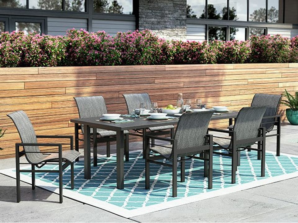 Sutton Sling Aluminum Dining Set