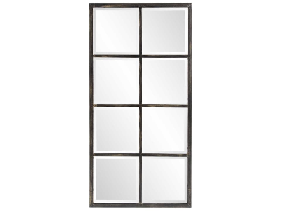 Atrium Windowpane Wall Mirror in Oil Rubbed Bronze