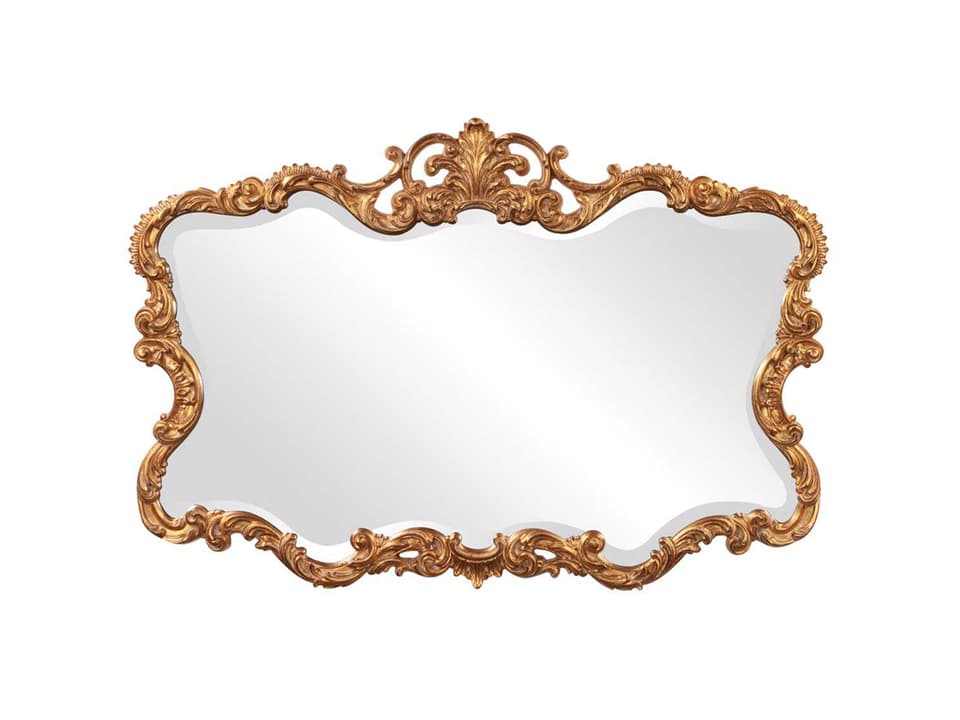 Talida Gold Leaf Ornate Wall Mirror