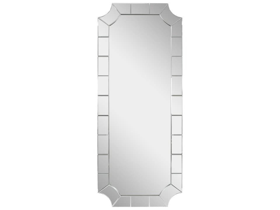 Caterina Champagne Wall Mirror with Scalloped Corners