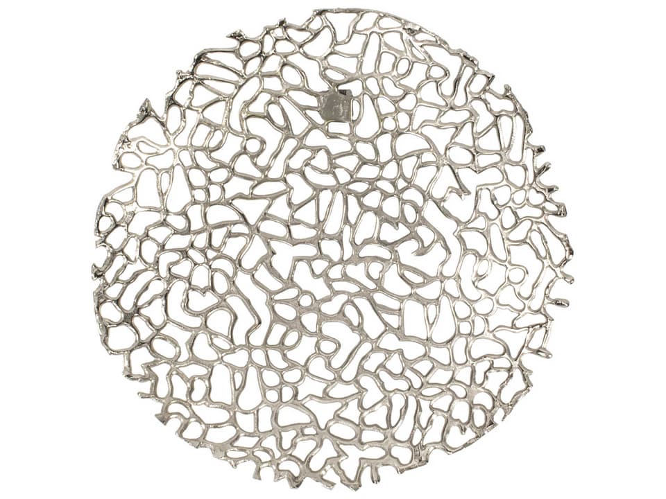 Open Work Silver Metal Wall Art