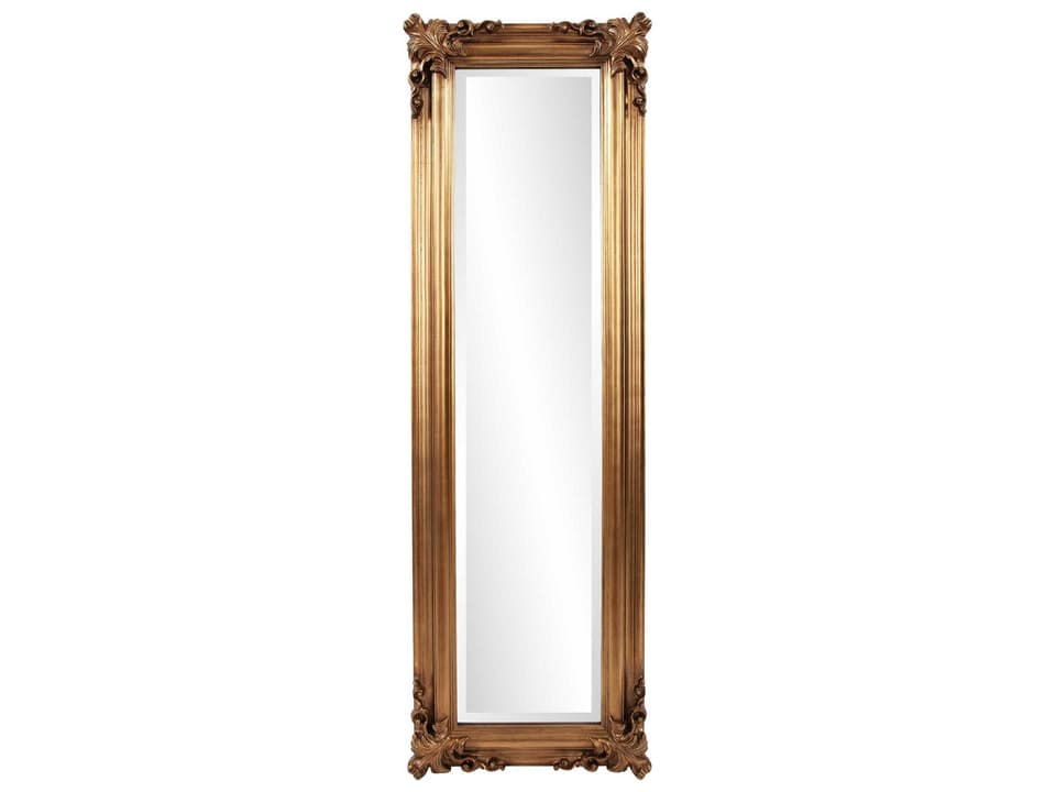 Vincenzo Antique Gold Rectangular Wall Mirror