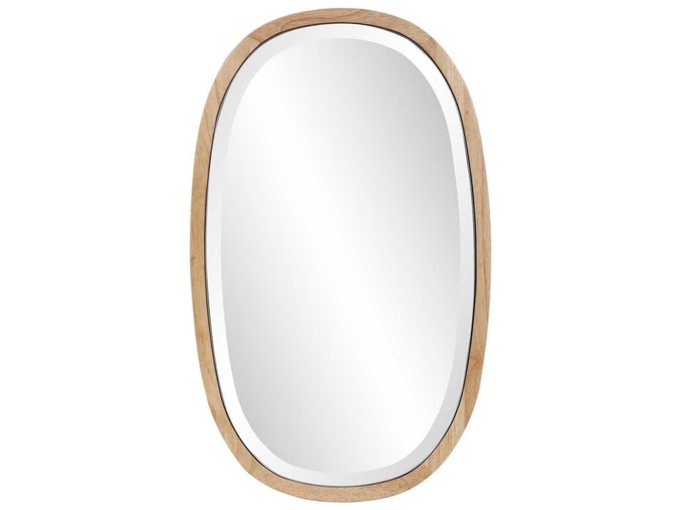 Johann Natural Oak Oval Wall Mirror