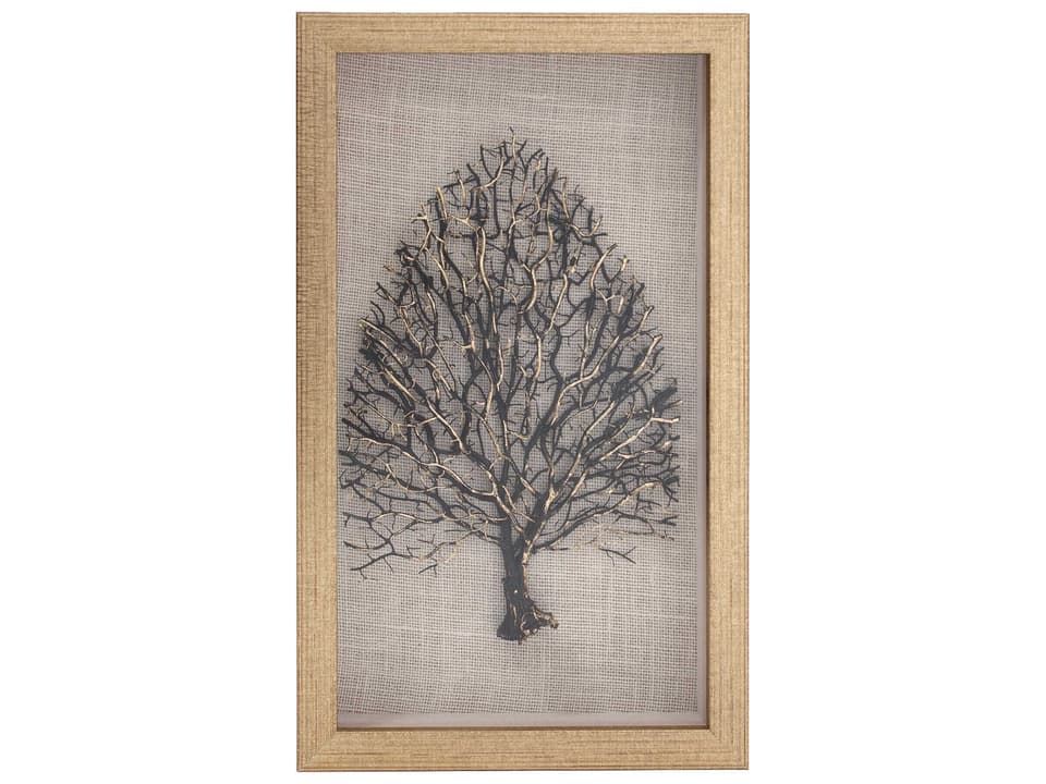 Arboretum Framed Wall Art in Natural Wood and Metal