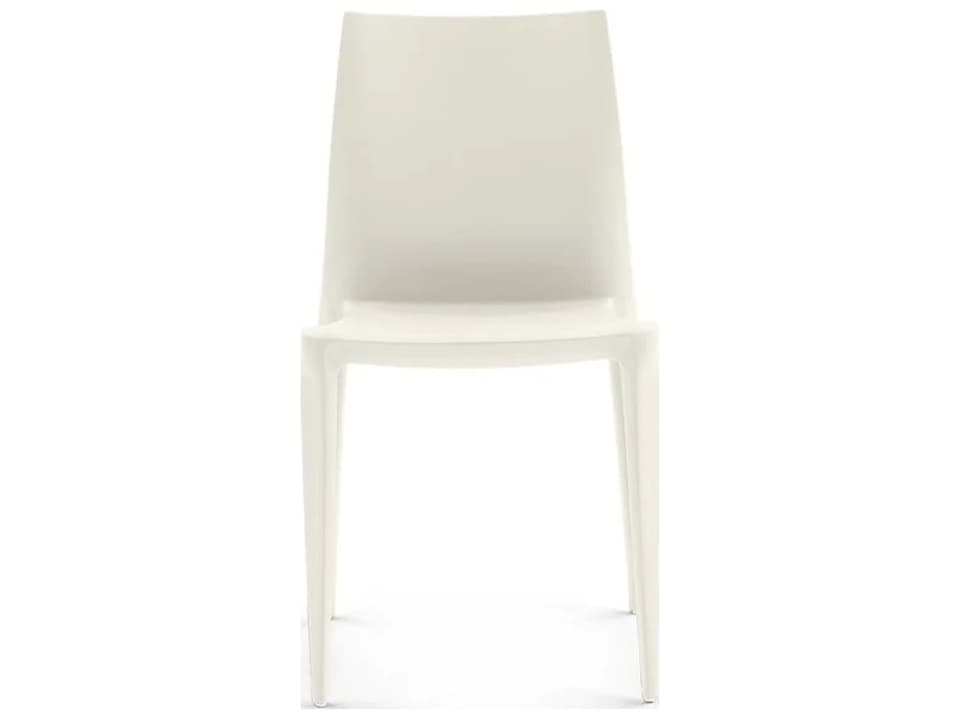 Bellini White Armless Dining Chair - Pack of 2